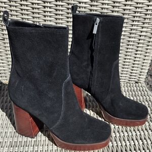 Marc Fisher Marysa Block Heel Platform Bootie